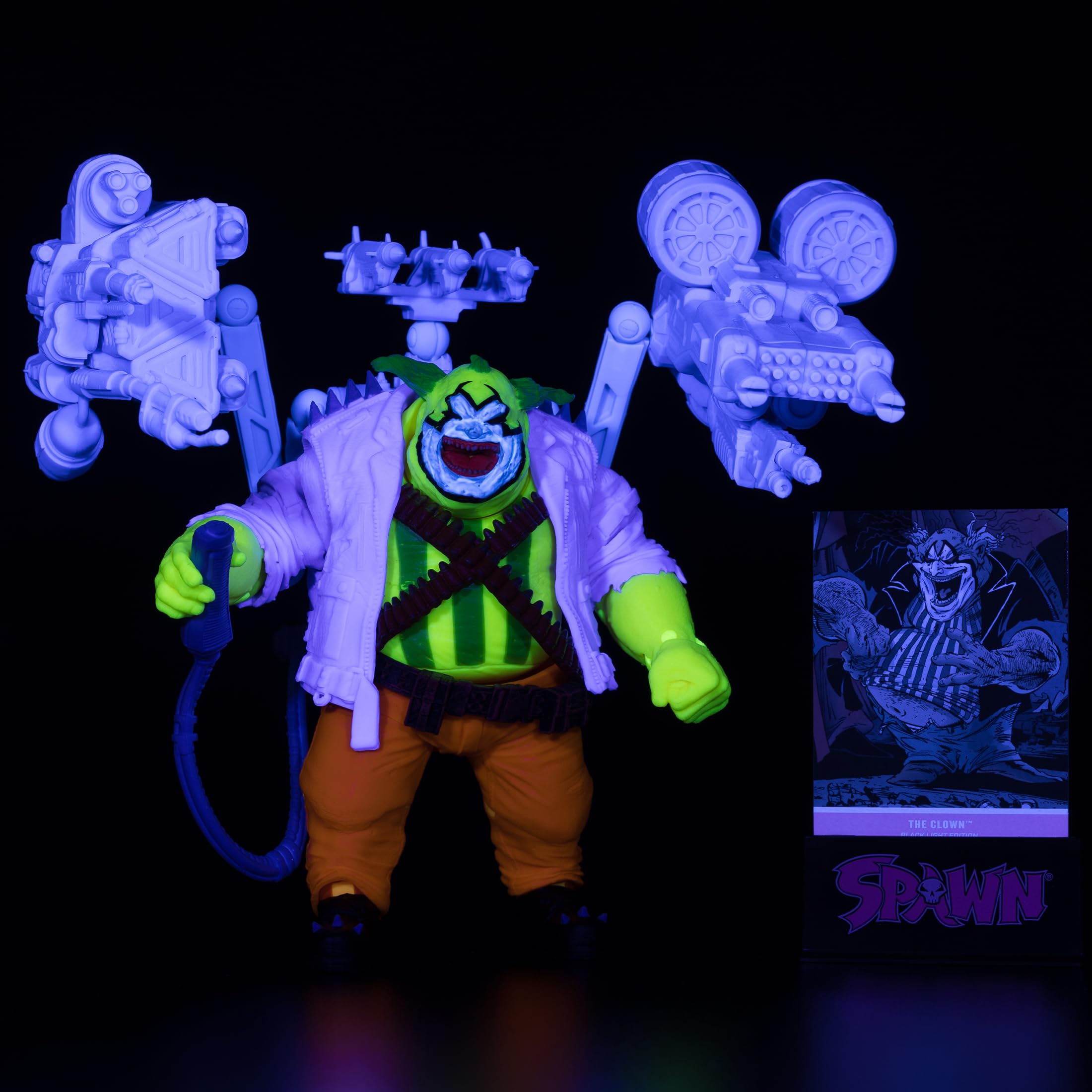 Spawn The Clown Black Light Edition Ex - Spawn - 7 Scale